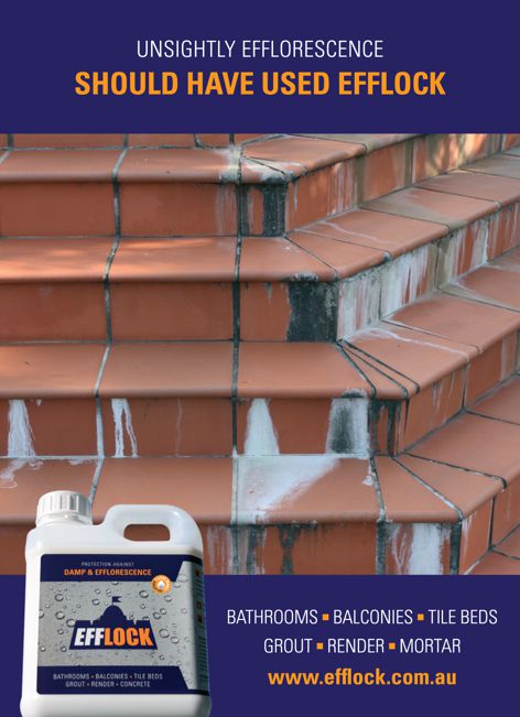 Damp and efflorescence protection by Efflock