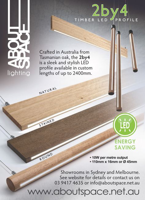 2by4 Timber LED Profile from About Space