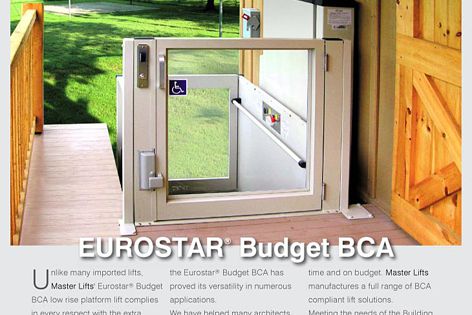 Eurostar Budget BCA low-rise lift