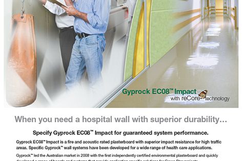 Gyprock EC08 Impact plasterboard