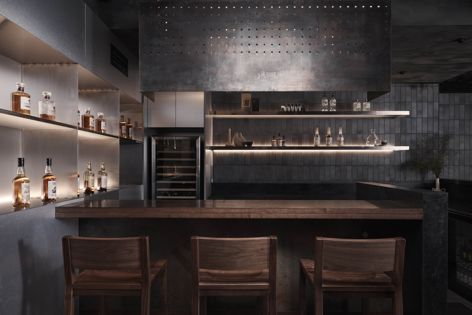 Bar Besuto by Tom Mark Henry, shortlisted in the Hospitality Design category for 2024. Photograph: Damian Bennett.