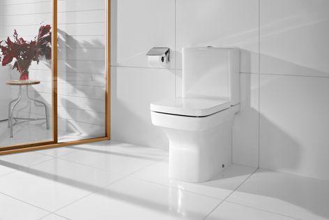 The one-piece Dama-N cistern stands out for its functionality and aesthetically pleasing design.