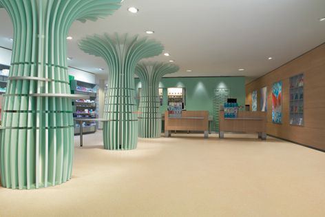 Smaragd hard-wearing vinyl floor coverings are ideal for retail spaces.