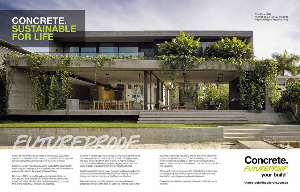 Concrete: sustainable for life