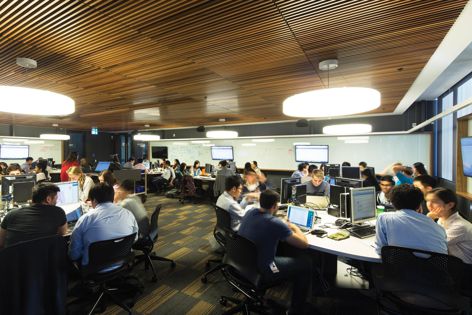 Wilson Architects and Lahz Nimmo specified Screenwood 4020 Western Red Cedar Ceiling Tiles at the UNSW Wallace Wurth Building.