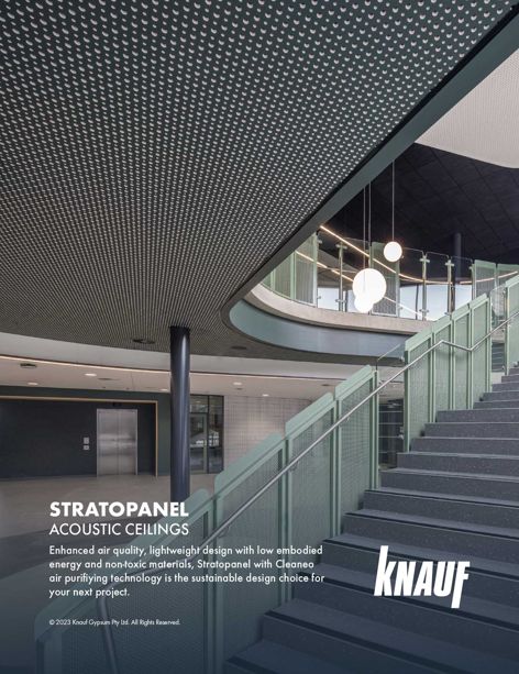 Stratopanel acoustic ceilings