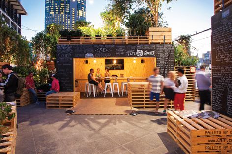 Urban Coffee Farm & Brew Bar by Hassell, winner of the Installation Design award and Sustainability Advancement award. Photography: Bonnie Savage.