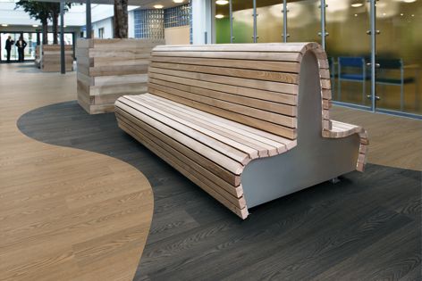 The vinyl sheets from Polyflor provide a continuous, impervious, hygienic flooring solution for commercial areas.