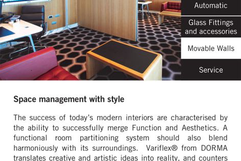 Dorma Movable Walls – space management with style