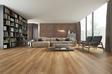 Hybrid commercial flooring planks