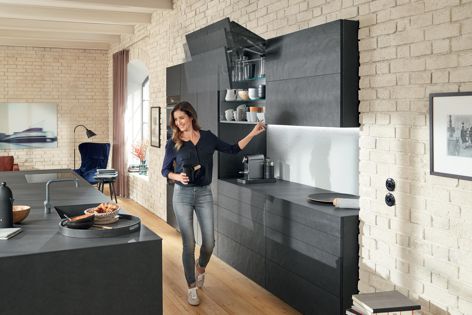 Continuous product development and innovation allow Blum’s range of fitting solutions to be paired with the latest kitchen and furniture designs.