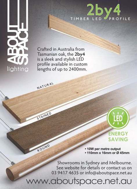 2by4 timber LED profile from About Space