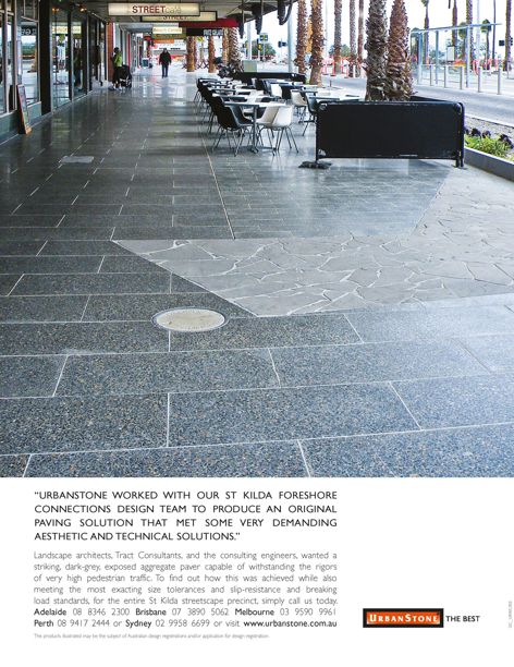 Exposed aggregate pavers from UrbanStone