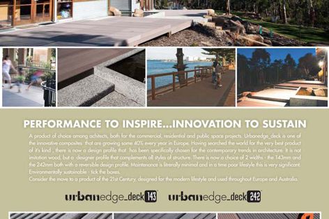 Urban Edge Deck 143 and 242 composite decking