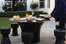 EP1350 outdoor wood fire table by Escea